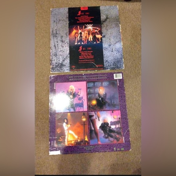 Poison Open Up and Say Ahh Vinyl Album Bon Jovi Slippery When Wet Vinyl Album - Picture 2 of 8